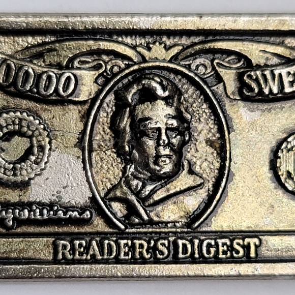 Reader's Digest 150,000 Metal Bill Knick Knack - Picture 6 of 12